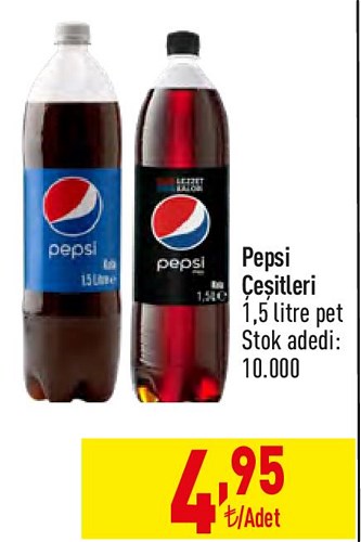 Pepsi Çeşitleri 1,5 litre pet image