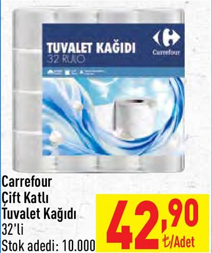 Carrefour Çift Katlı Tuvalet Kağıdı 32'li image