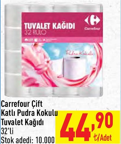 Carrefour Tuvalet Kağıdı 2 Katlı Pudra 32'li image