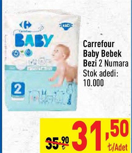 Carrefour Baby Bebek Bezi 2 Numara image