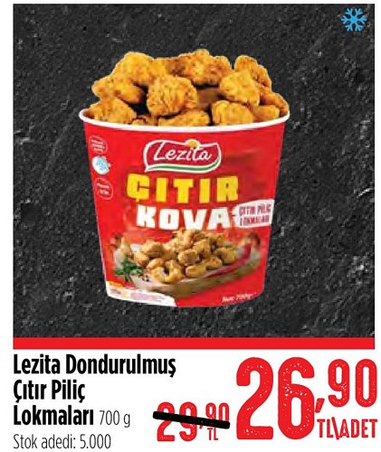 Lezita Dondurulmuş Çıtır Piliç Lokmaları 700 g image