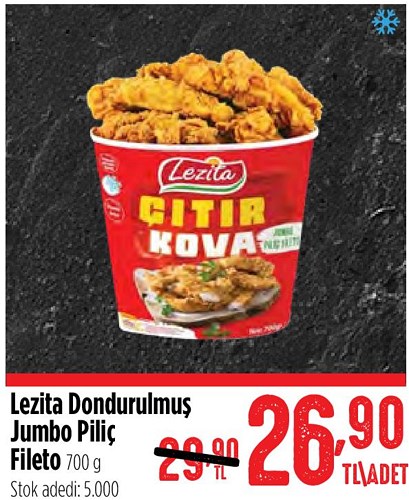 Lezita Dondurulmuş Jumbo Piliç Fileto 700 g image