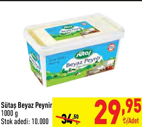 Sütaş Beyaz Peynir 1000 g image