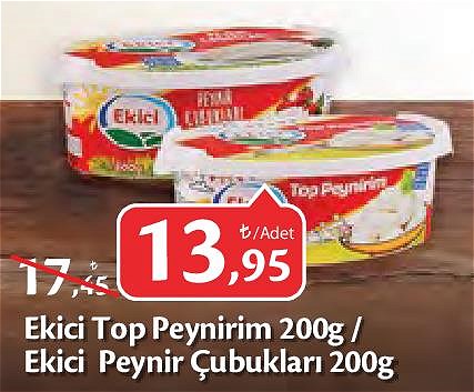 Ekici Top Peynirim 200g/Peynir Çubukları 200g image