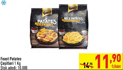 Feast Patates Çeşitleri 1 Kg image