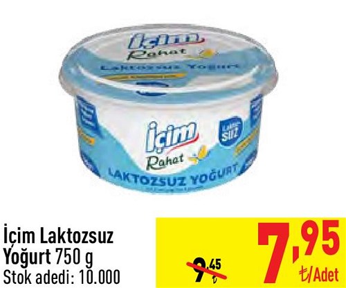 İçim Laktozsuz Yoğurt 750 g image