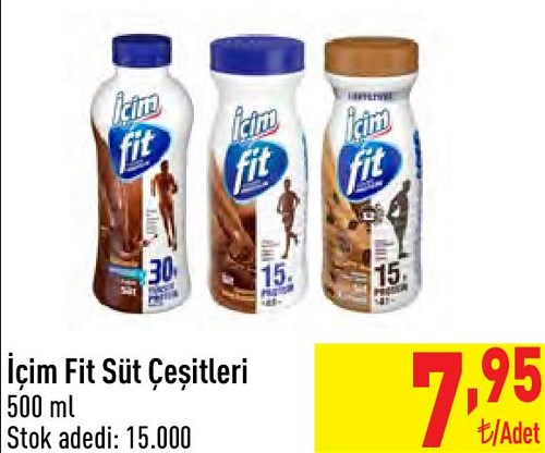 İçim Fit Süt Çeşitleri 500 ml image