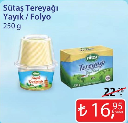 Sütaş Tereyağı Yayık/Folyo 250 g image