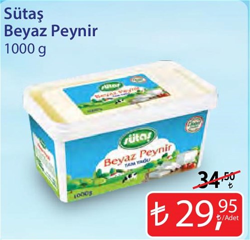 Sütaş Beyaz Peynir 1000 g image