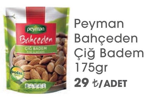 Peyman Bahçeden Çiğ Badem 175gr image