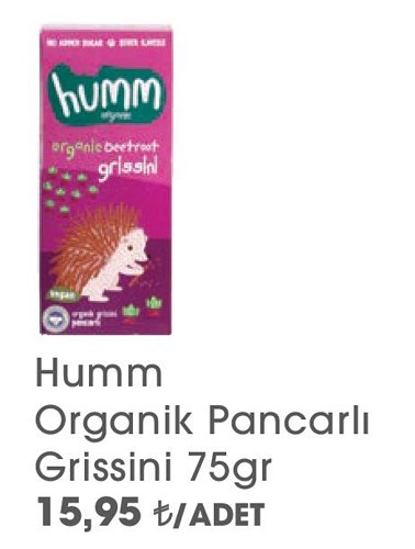 Humm Organik Pancarlı Grissini 75gr image