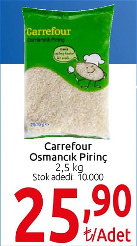 Carrefour Osmancık Pirinç 2,5 Kg image