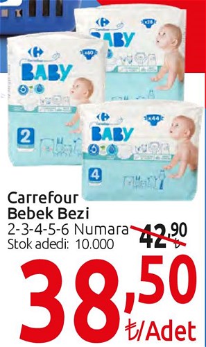 Carrefour Bebek Bezi 2-3-4-5-6 Numara image