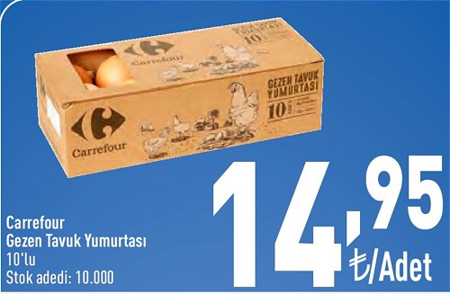 Carrefour Gezen Tavuk Yumurtası 10'lu image