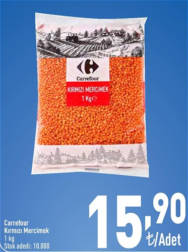 Carrefour Kırmızı Mercimek 1 Kg image