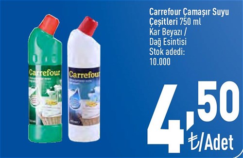 Carrefour Çamaşır Suyu Çeşitleri 750 Ml image