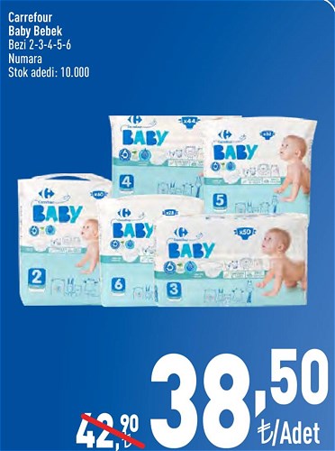 Carrefour Baby Bebek Bezi 2-3-4-5-6 Numara image