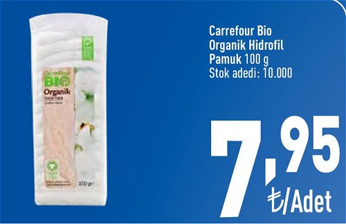 Carrefour Bio Organik Hidrofil Pamuk 100 G image