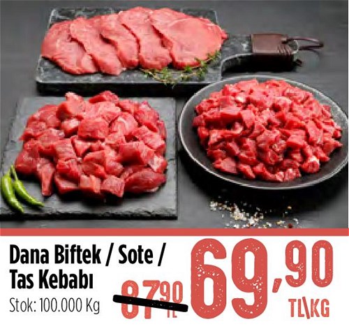 Dana Biftek/Sote/Tas Kebabı kg image