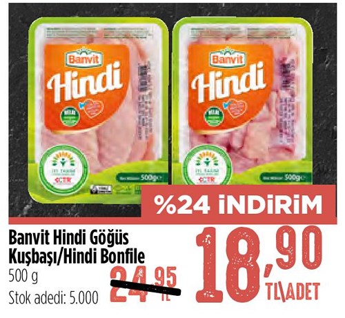 Banvit Hindi Göğüs Kuşbaşı / Hindi Bonfile 500 G image