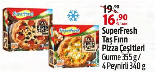 Superfresh Taş Fırın Pizza Çeşitleri Gurme 355 G / 4 Peynirli 340 G image