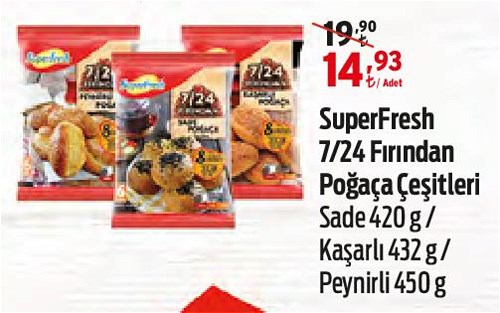 Superfresh 7/24 Fırından Poğaça Çeşitleri image