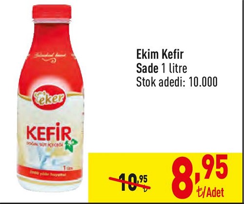 Ekim Kefir Sade 1 litre image