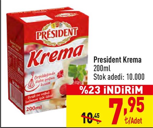 President Krema 200 ml image