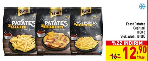 Feast Patates Çeşitleri 1000 g image