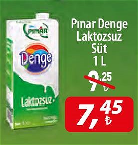 Pınar Denge Laktozsuz Süt 1 Lt image