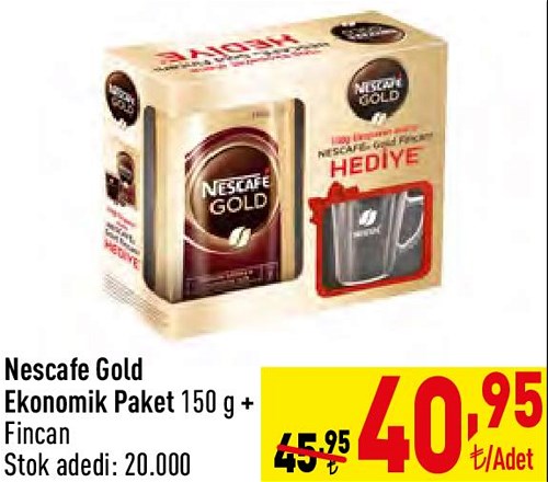 Nescafe Gold Ekonomik Paket 150 g+Fincan image