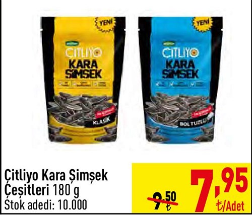 Çitliyo Kara Şimşek Çeşitleri 180 g image