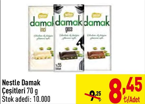 Nestle Damak Çeşitleri 70 g image