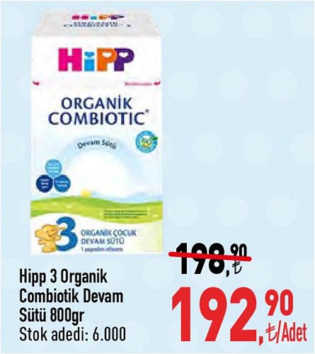 Hipp 3 Organik Combiotic Bebek Sütü 800 gr image