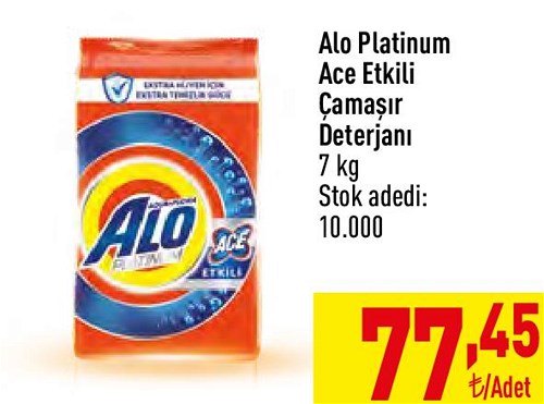 Alo Platinum Ace Etkili Çamaşır Deterjanı 7 kg image