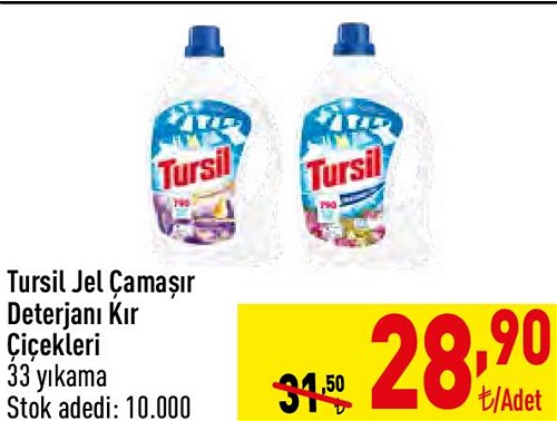 Tursil Jel Çamaşır Deterjanı Kır Çiçekleri 33 Yıkama image