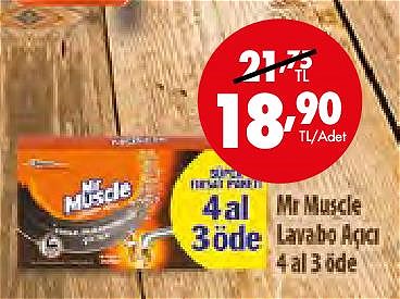 Mr.Muscle Lavabo Açıcı 4 Al 3 Öde  image