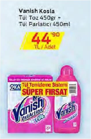 Vanish Kosla Tül Toz 450 gr+Tül Parlatıcı 450 ml image