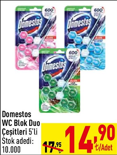 Domestos Wc Blok Duo Çeşitleri 5'li image