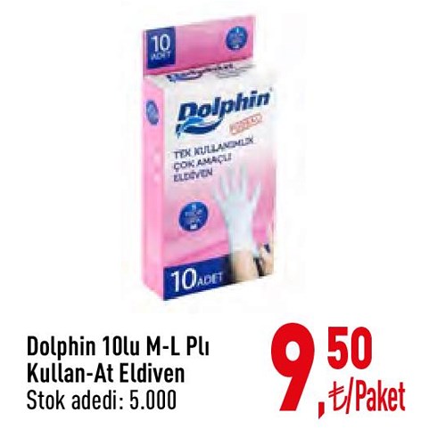 Dolphin 10'lu Pudralı Kullan At Eldiven image