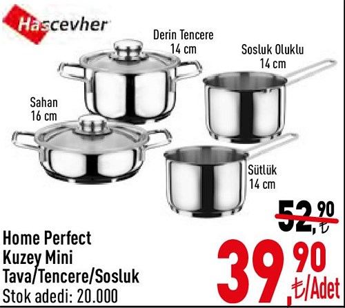 Hascevher Home Perfect Kuzey Mini Tava/Tencere/Sosluk image