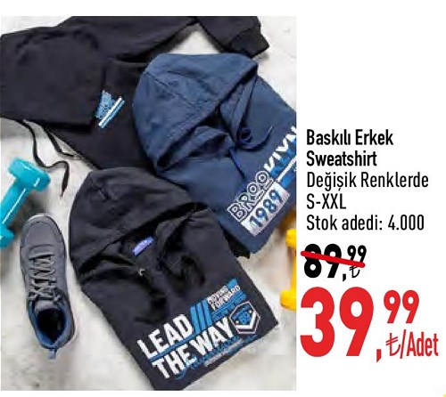 Baskılı Erkek Sweatshirt image