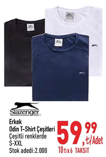 Slazenger Erkek Odin T-Shirt Çeşitleri image