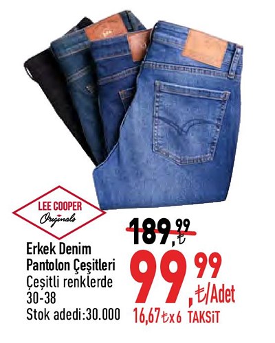 Lee Cooper Erkek Denim Pantolon Çeşitleri image