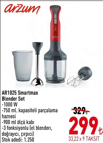 Arzum AR1025 Smartmax Blender Set image