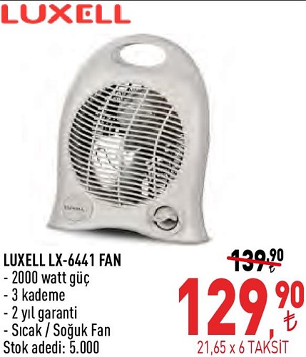 Luxell LX-6441 Fan 2000 W image