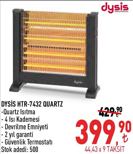 Dysis HTR-7432 Quartz Isıtma image