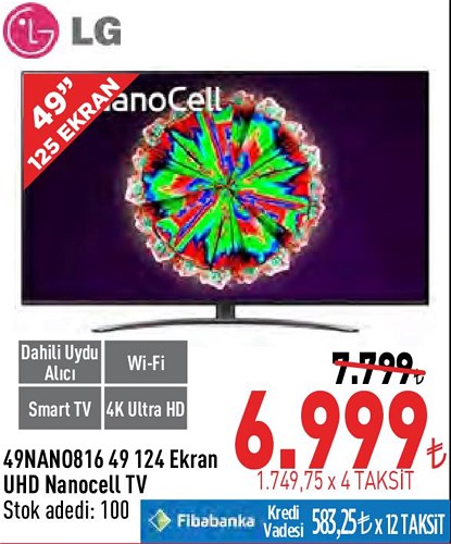 LG 49NANO816 49 124 Ekran UHD Nanocell Tv image