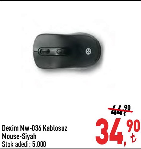 Dexim Mw-036 Kablosuz Mouse Siyah image