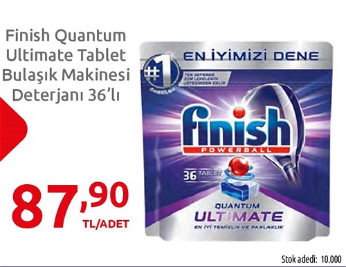 Finish Quantum Ultimate Tablet Bulaşık Makinesi Deterjanı 36'lı image